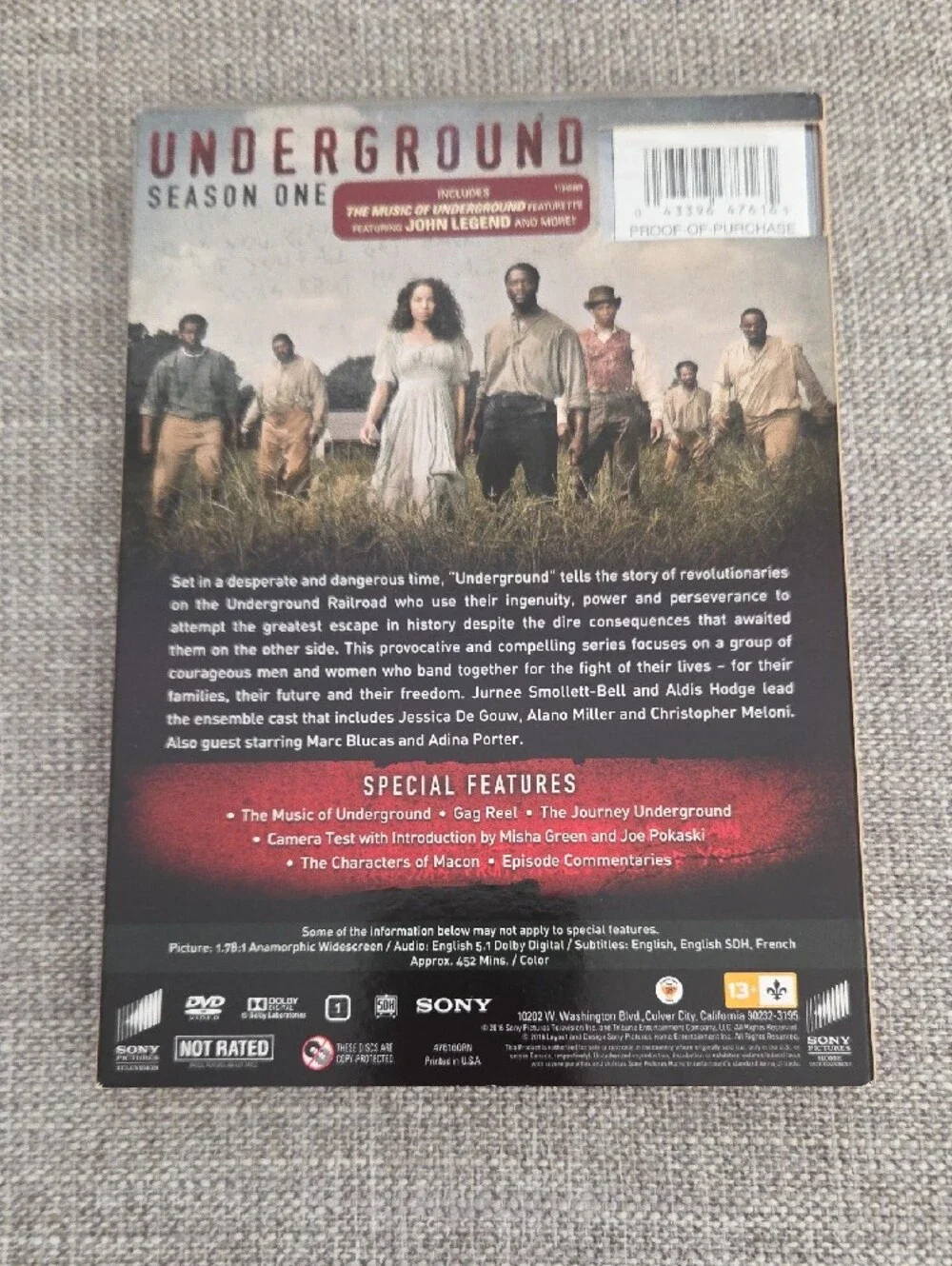 Underground Season 1 DVD Sony